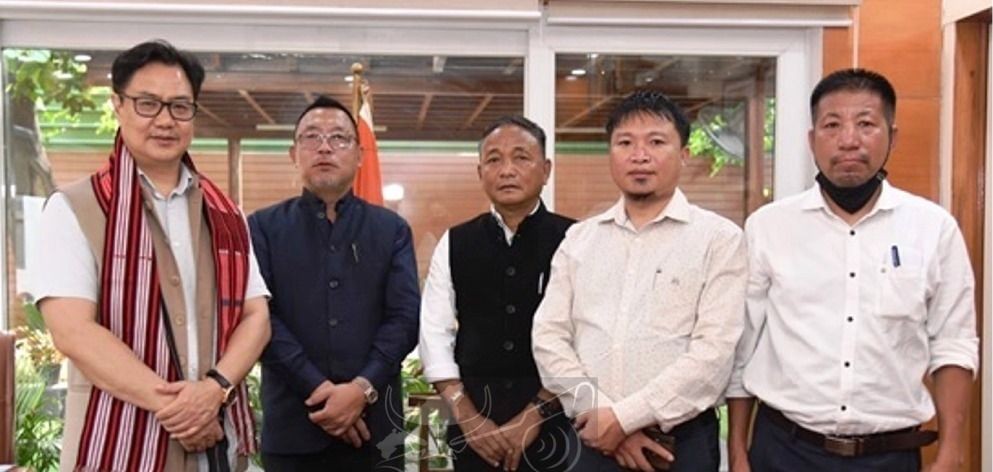 Eastern Nagaland Legislature delegation with Minister of Law & Justice Kiren Rijiju during the meeting held in New Delhi. (Photo Courtesy: PRO, New Delhi)
